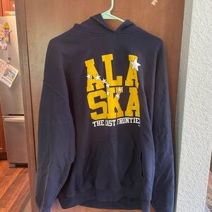 Alaska The Last Frontier Navy Hoodie